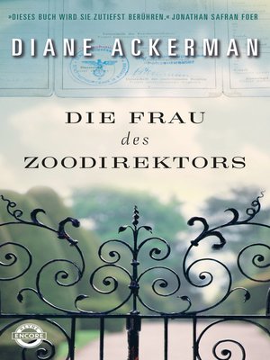 cover image of Die Frau des Zoodirektors